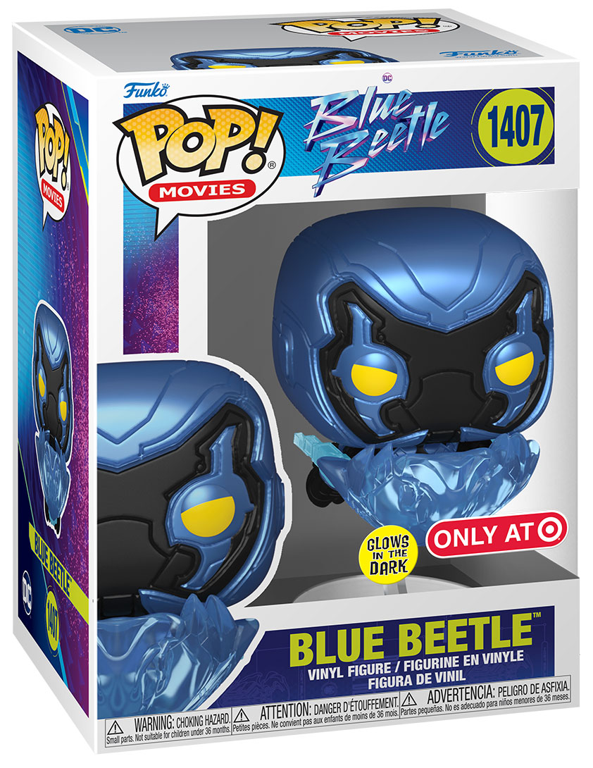 Figurine Pop Blue Beetle Dc Pas Cher Blue Beetle Glow In